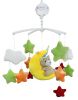 Handmade Plush Sleeping Bear Baby Crib Mobile Nursery Room Decor Musical Mobile Crib Toy for Girls Boys