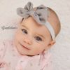 2 Pieces Baby Headband for Child Bowknot Headwear Cables Turban for Kids Elastic Headwrap Baby Hair Accessories